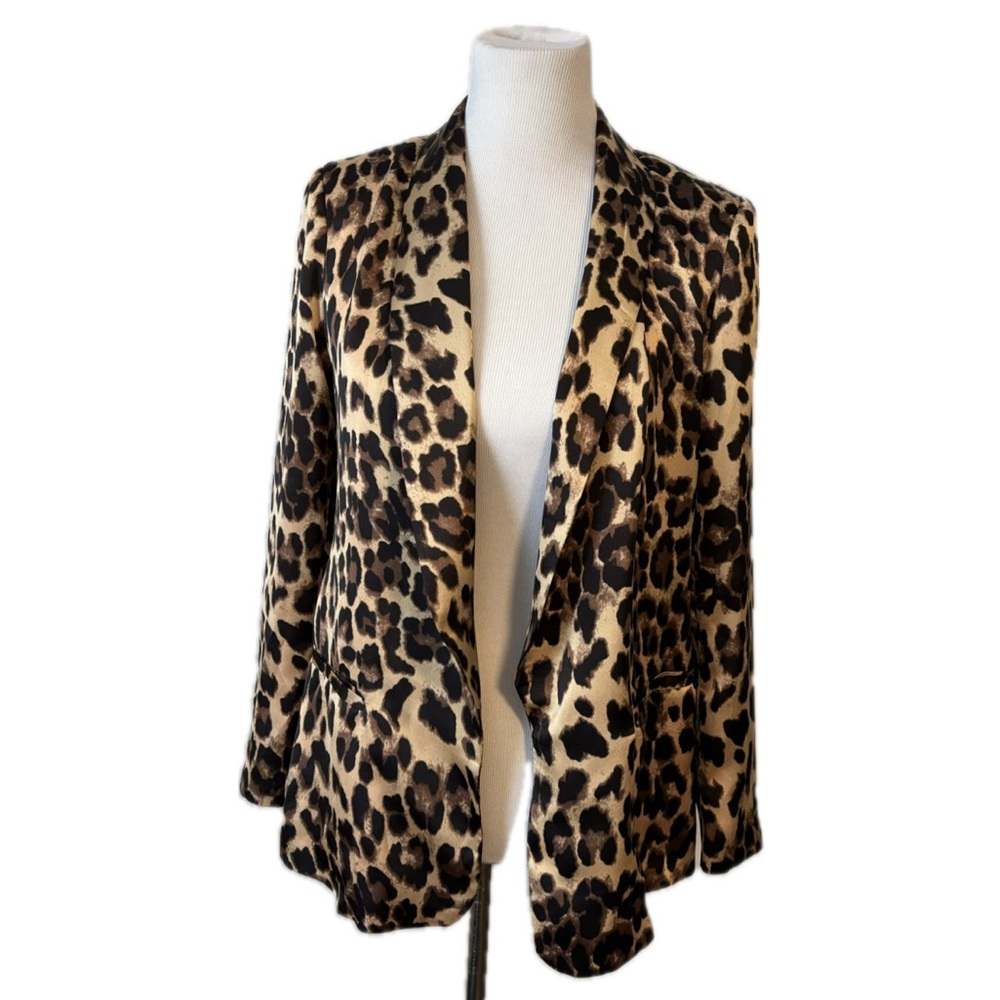 K. Zell Leopard Print Pattern Blazer